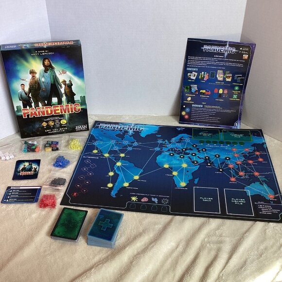 Pandemic Cooperative Board Game by Z-Man Games, 2013 Complete - Picture 3 of 10